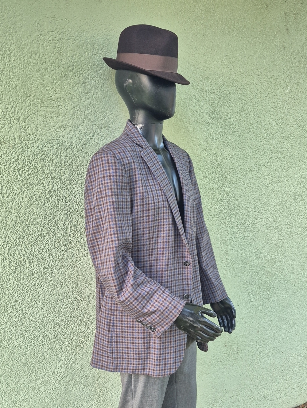 Alan Flusser Men's Classic Micro-Check/Plaid Print Luxury Blazer *Custom Lining* - Picture 5 of 17
